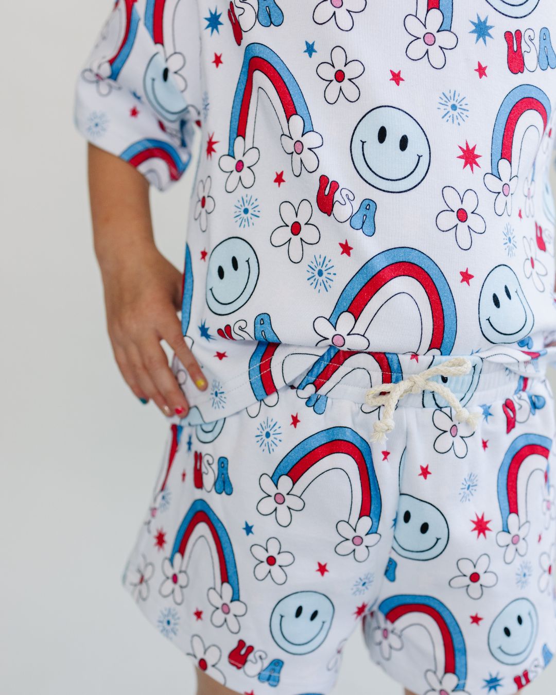 Shorts Set | Little Miss USA - HoneyBug