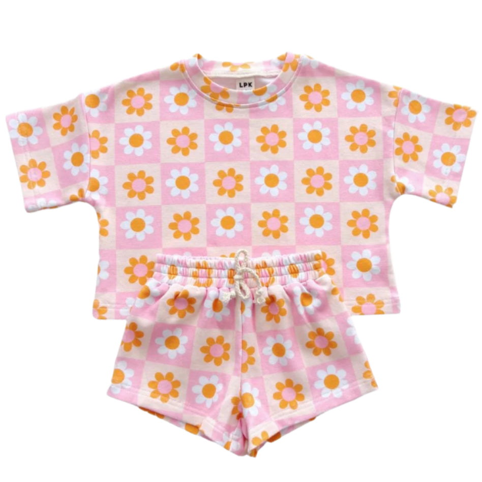 Shorts Set | Retro Daisy - HoneyBug