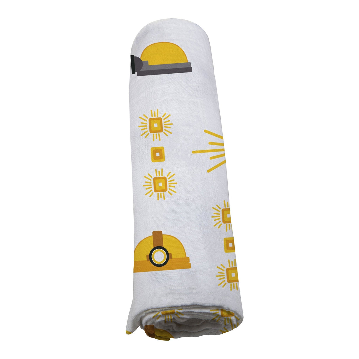 Hard Hat Bamboo Muslin Swaddle - HoneyBug