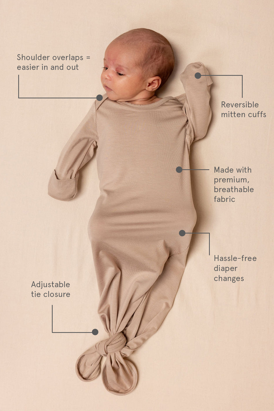 Sparrow - CloudBlend™ Sleep Gown - HoneyBug