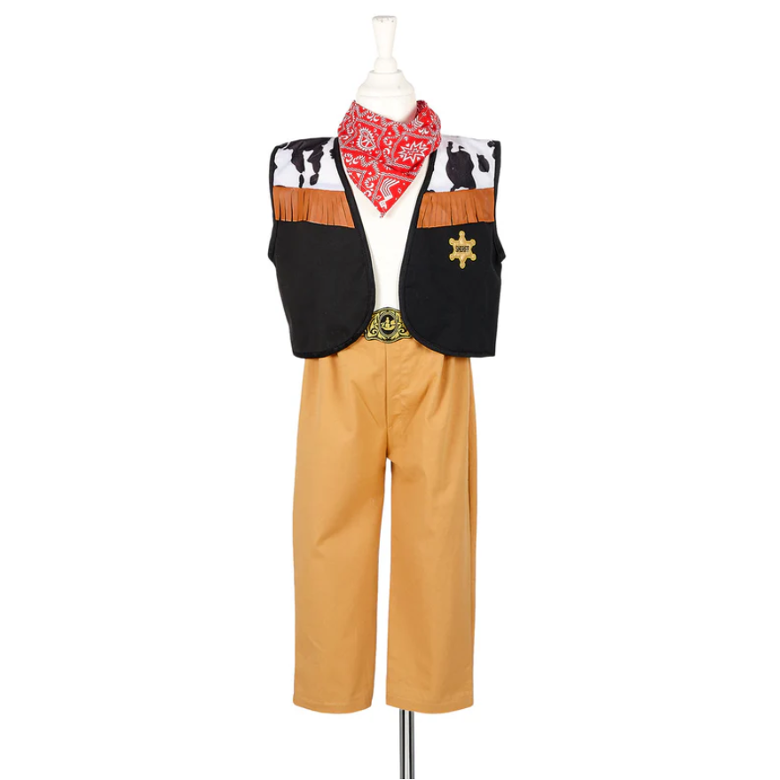 Chuck Cowboy Costume Set for Children-Includes Accessories for Role-Play & Entertainment(2 sizes)