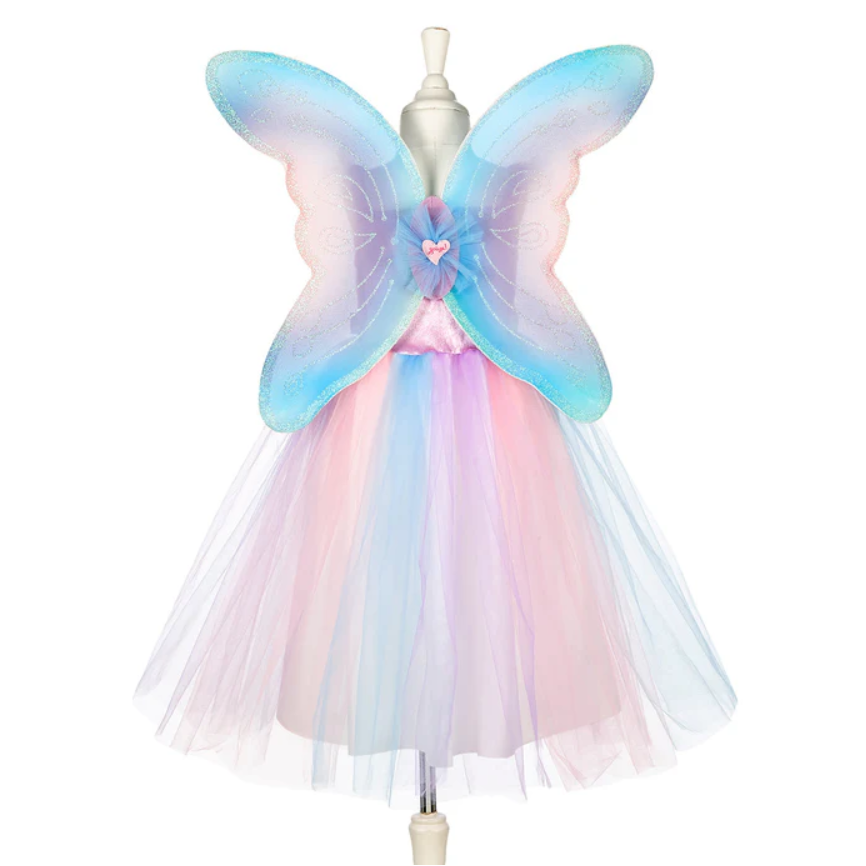 Felicity Fairy Costume – Dress and Wings Set (pink & blue) - Role-Play for Children (3 sizes)