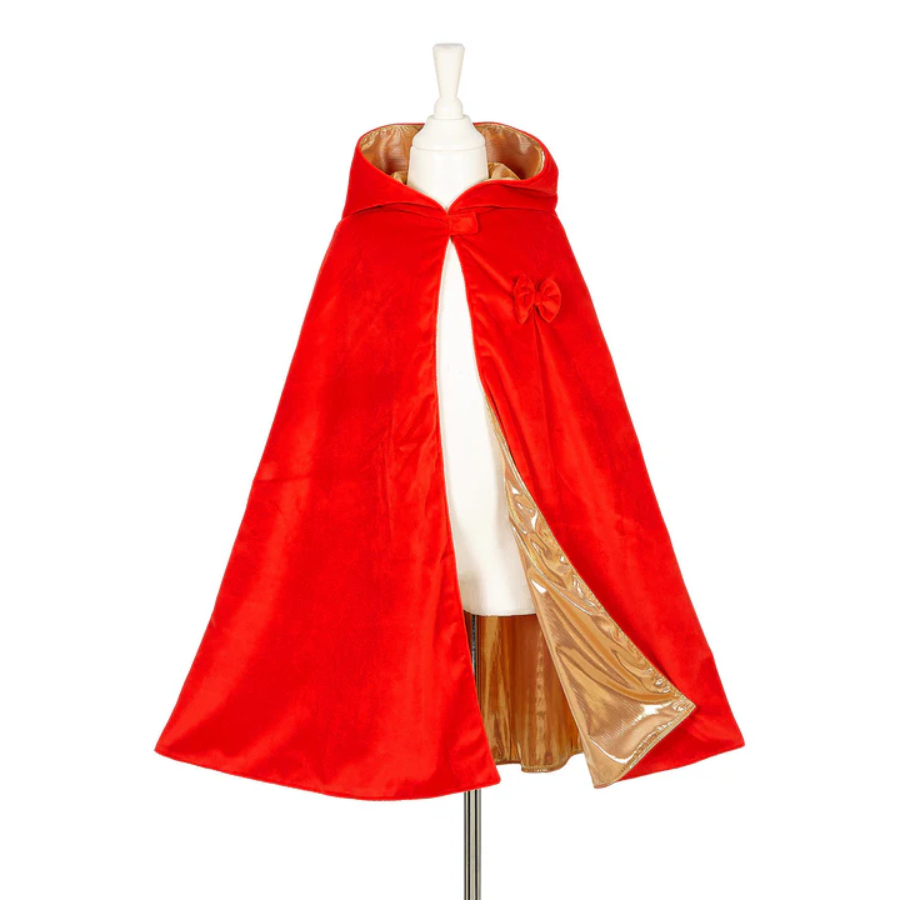Princess-Red Costume Reversible Cape for Kids - Carnival & Festive Use - 4-7 yrs