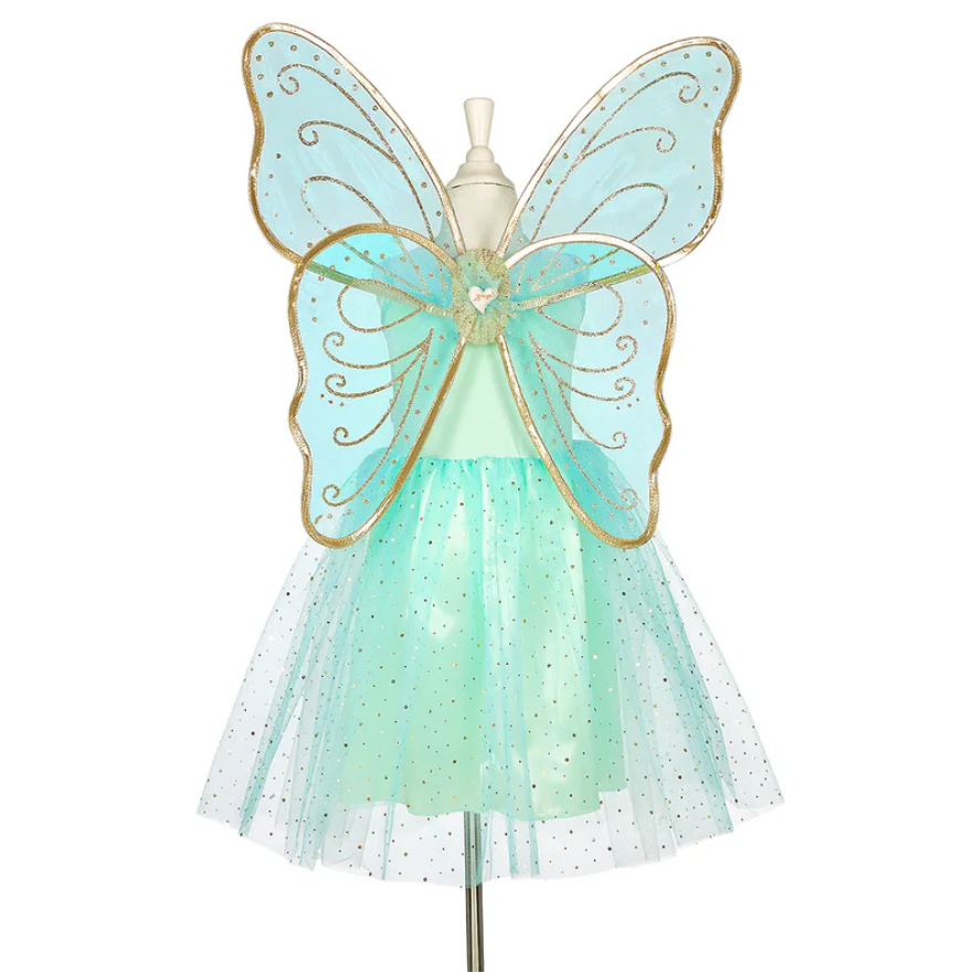 Camille - Dress and Wings Set (Green) - Role-Play for Children (2 sizes)