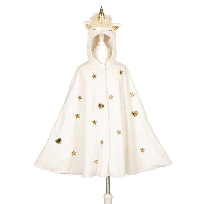 Unicorn Costume Cape for Kids (off white) - Carnival & Festive Use
