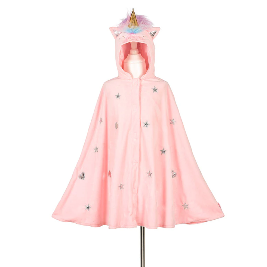 Unicorn Costume Cape for Kids (pink) - Carnival & Festive Use - Size 4-8 yrs