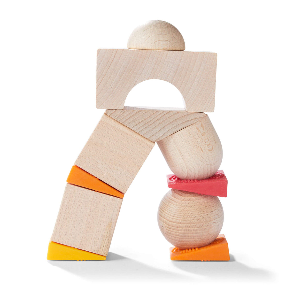 Teetering Towers Wooden Blocks - HoneyBug