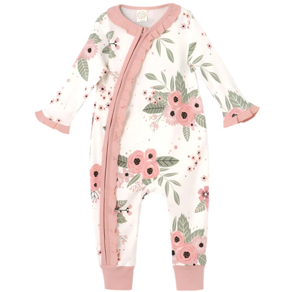 Baby Girl Jardin Floral Romper - HoneyBug
