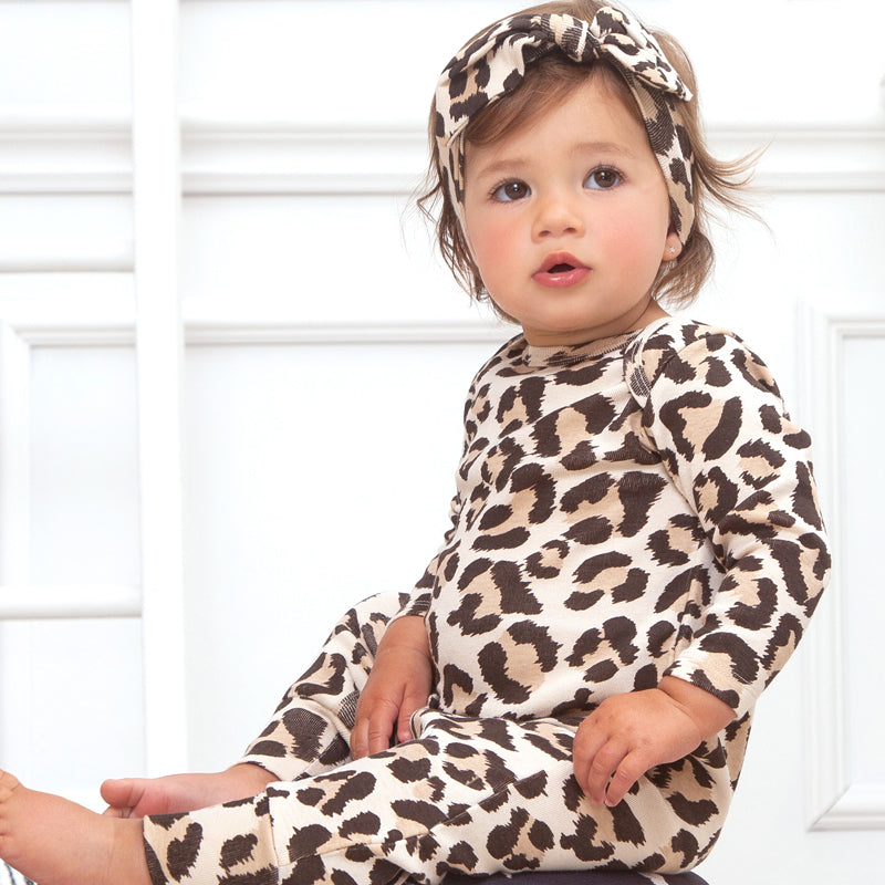 Leopard Romper - HoneyBug