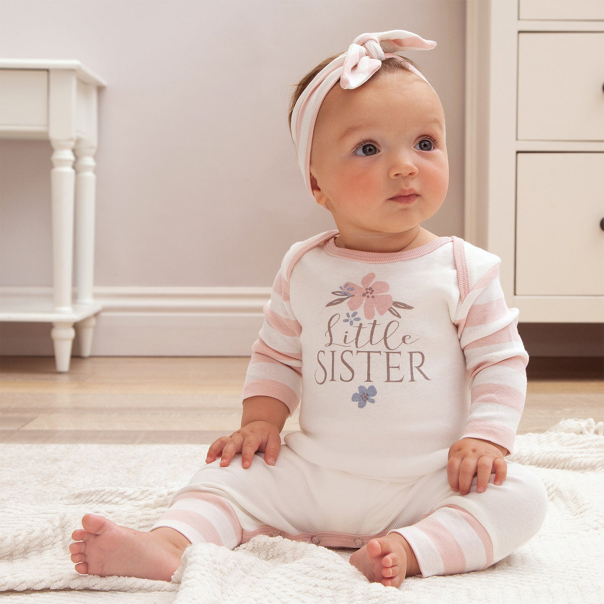 Little Sister Bamboo Romper - HoneyBug