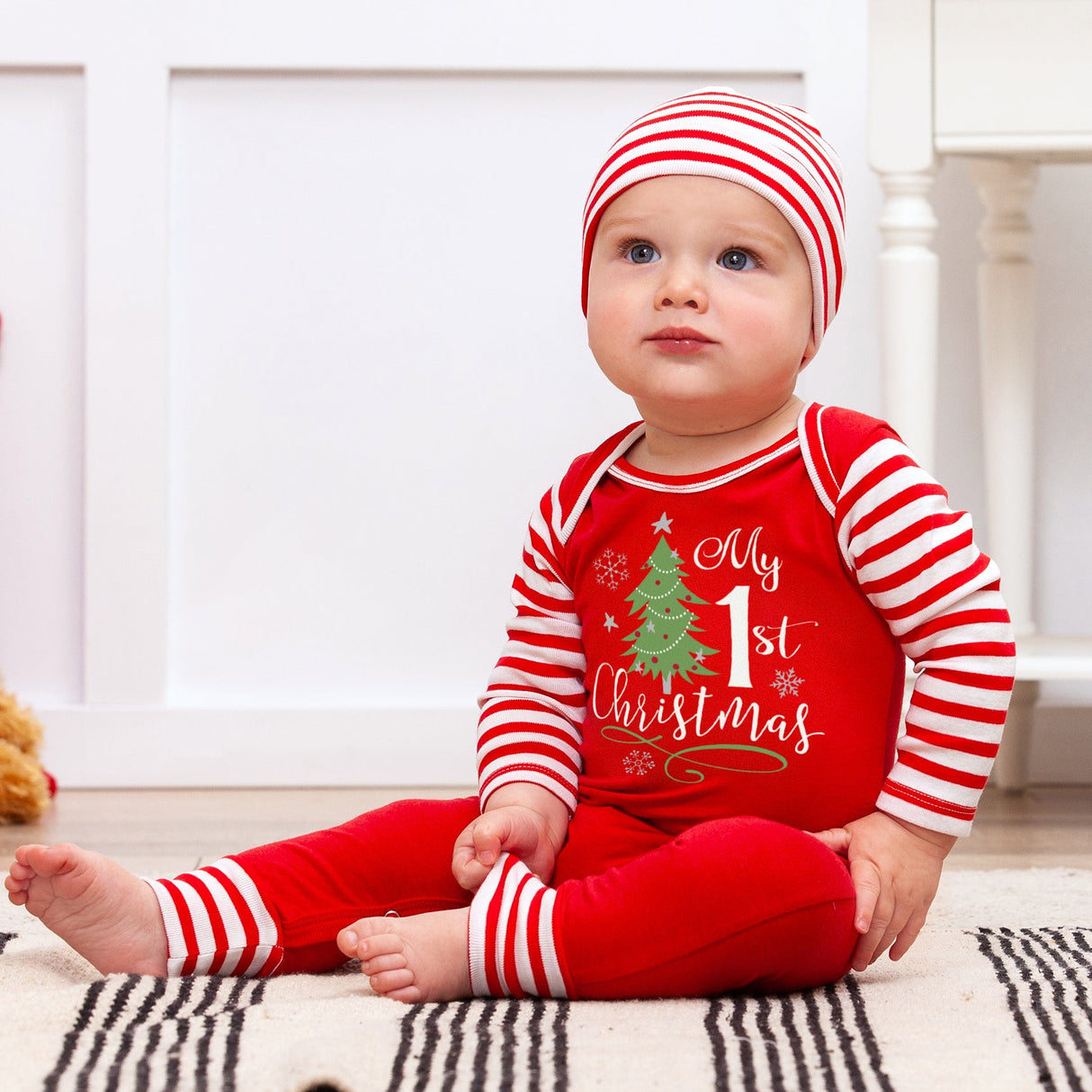 My 1st Christmas Romper - HoneyBug