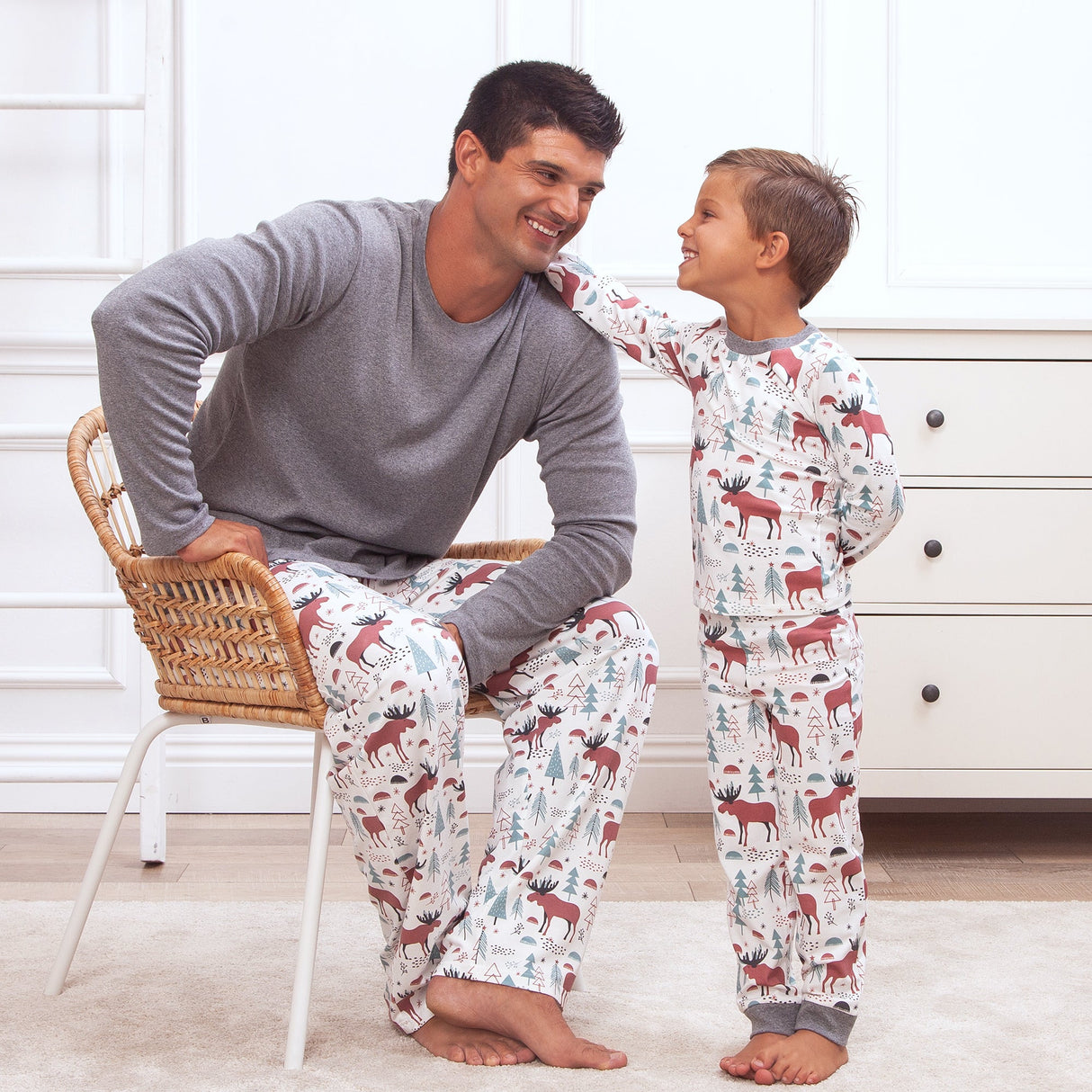 Moose Tracks Boy's Pajama Set - HoneyBug