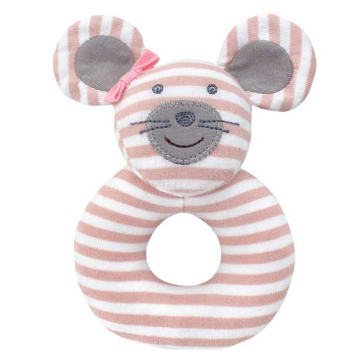 Ballerina Mouse - Teething Rattle - HoneyBug