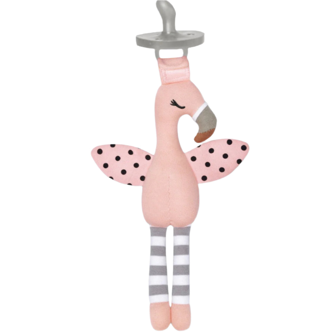 Franny Flamingo - Pacifier Buddy - HoneyBug