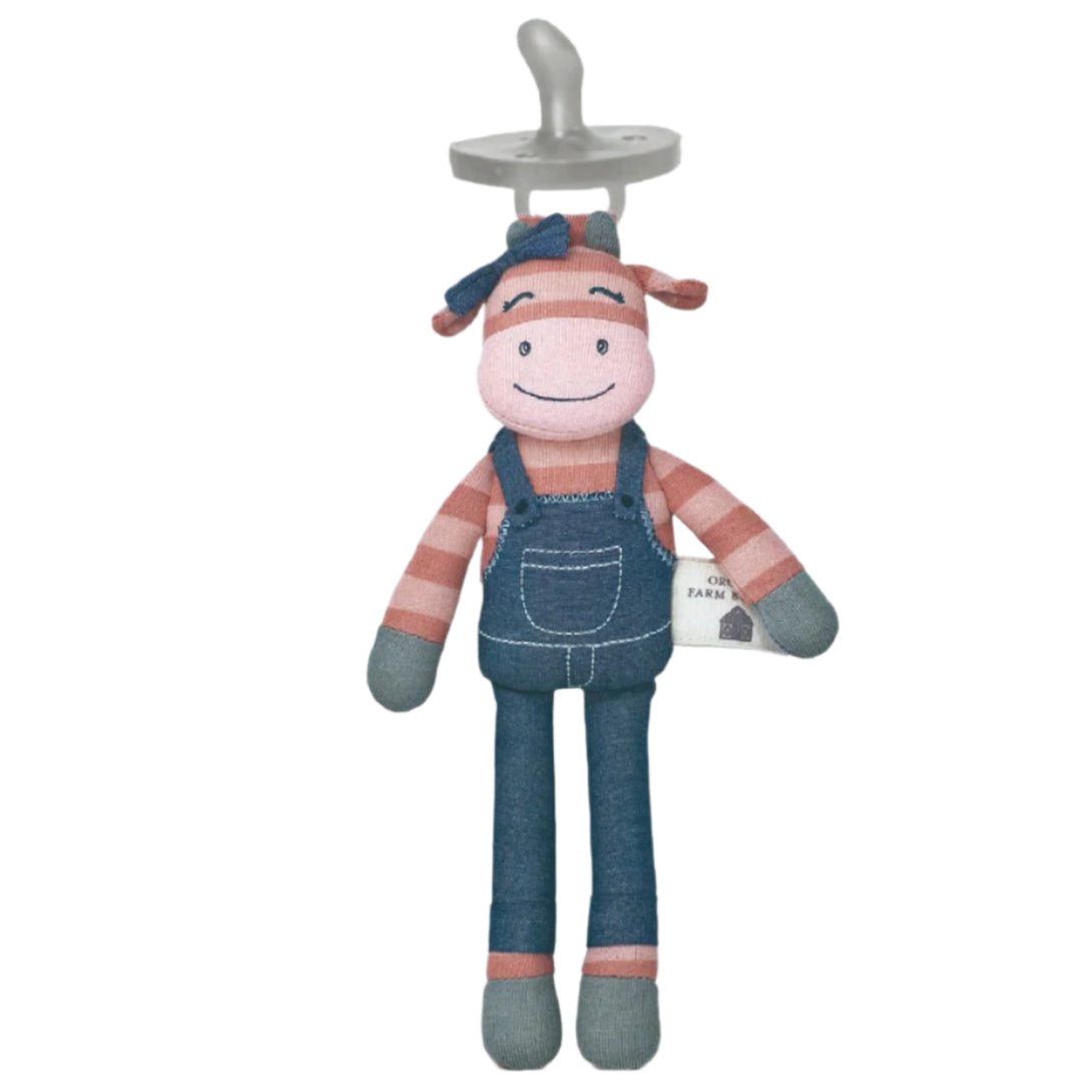 Miss Moo - Pacifier Buddy - HoneyBug