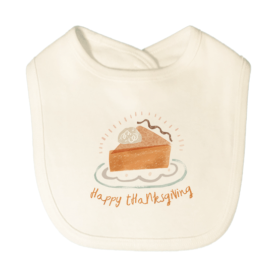 graphic bib | thanksgiving pie