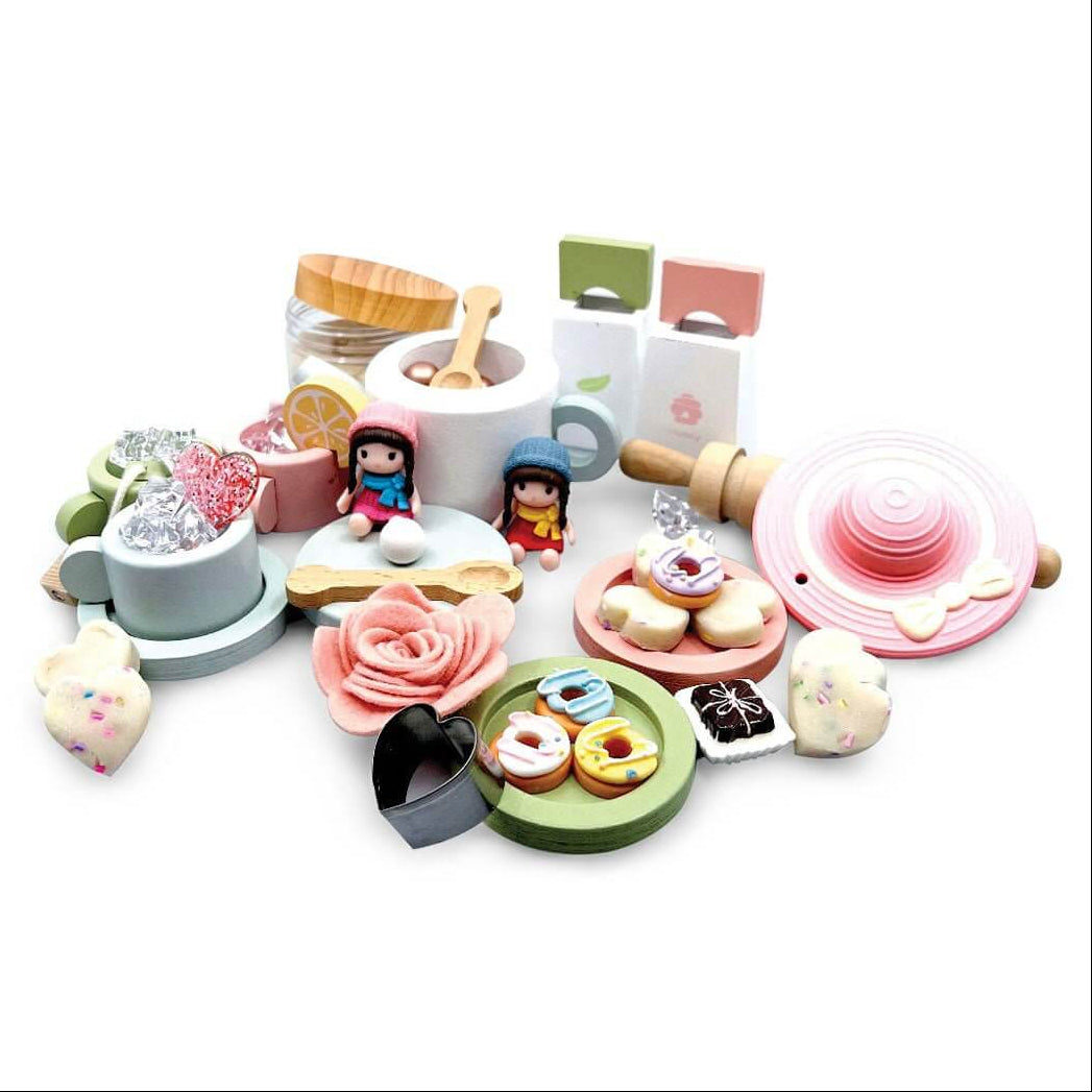 The Perfect Tea Party Set with Playdough