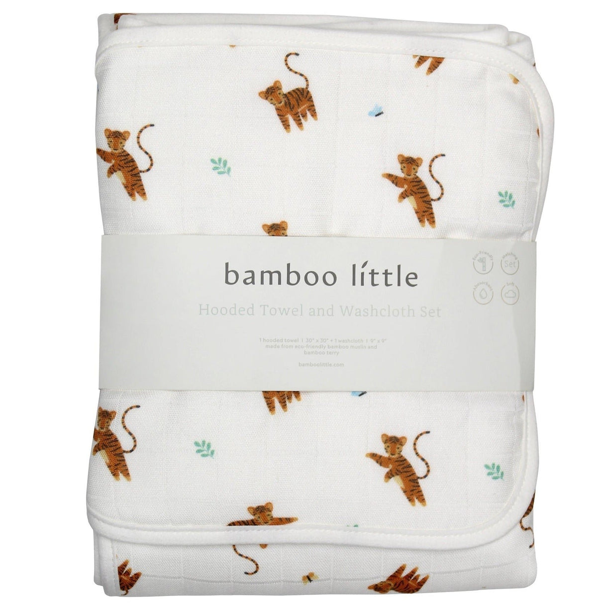 Tiger Hooded Towel Set - HoneyBug