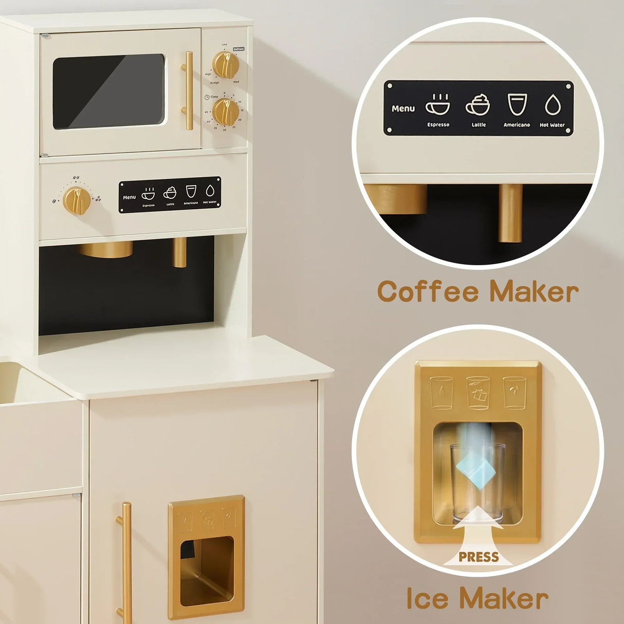 Tiny Land® Trendy Home Style Play Kitchen - HoneyBug