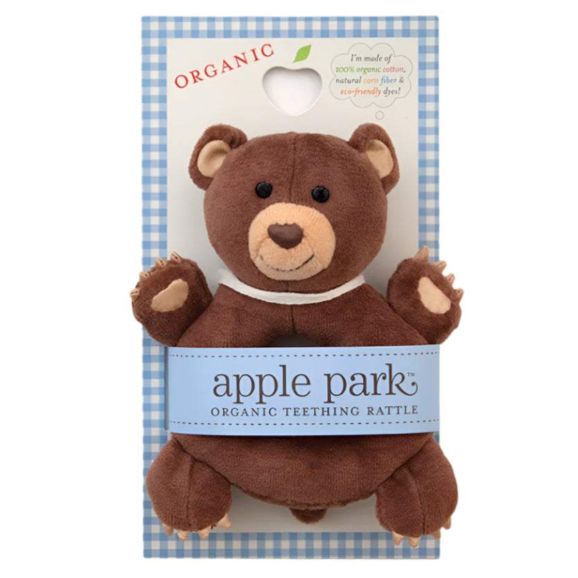 Soft Teething Rattle - Cubby - HoneyBug