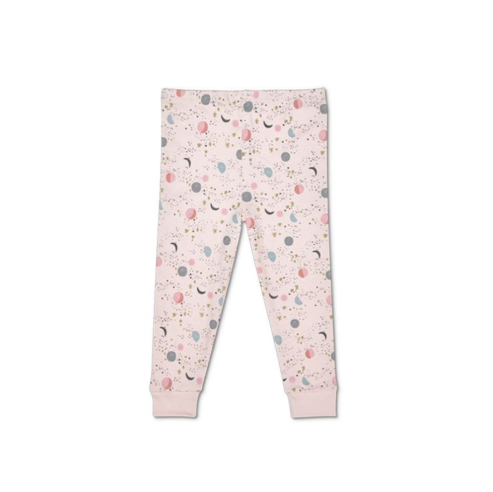 Organic Cotton Pajama - Pink Moon & Stars - HoneyBug