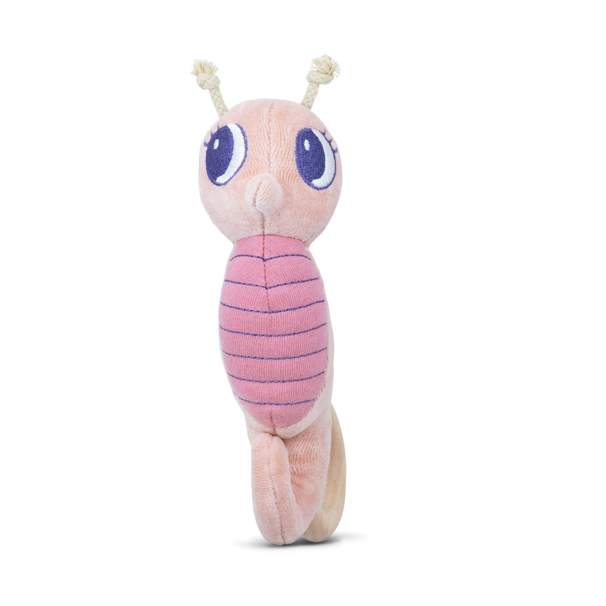 Pink Seahorse Teething Rattle - HoneyBug