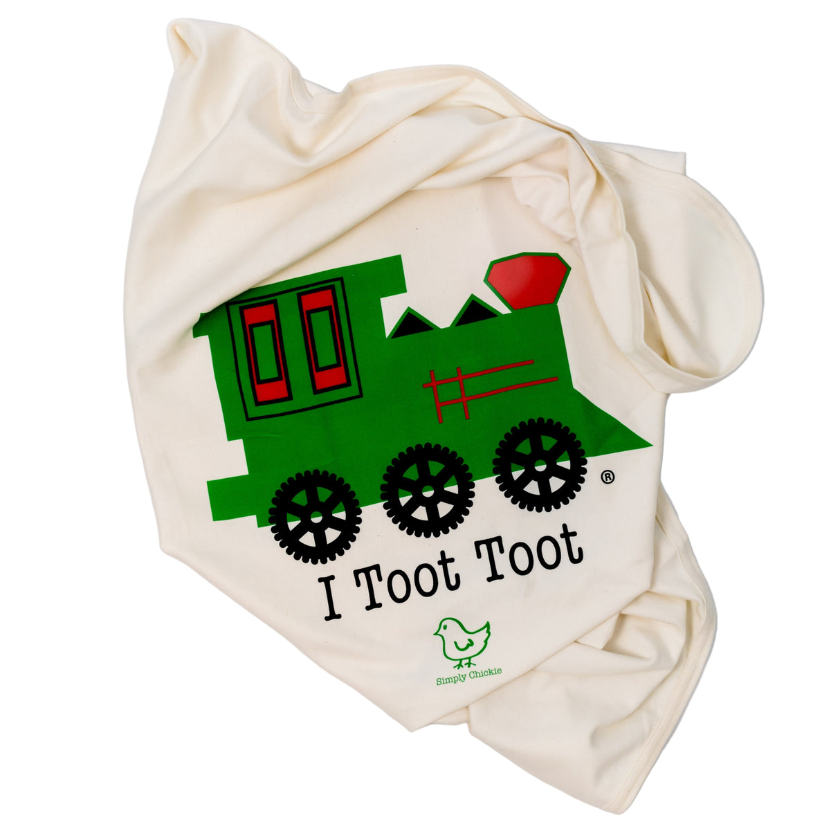 Train Toot Toot Baby Blanket - HoneyBug