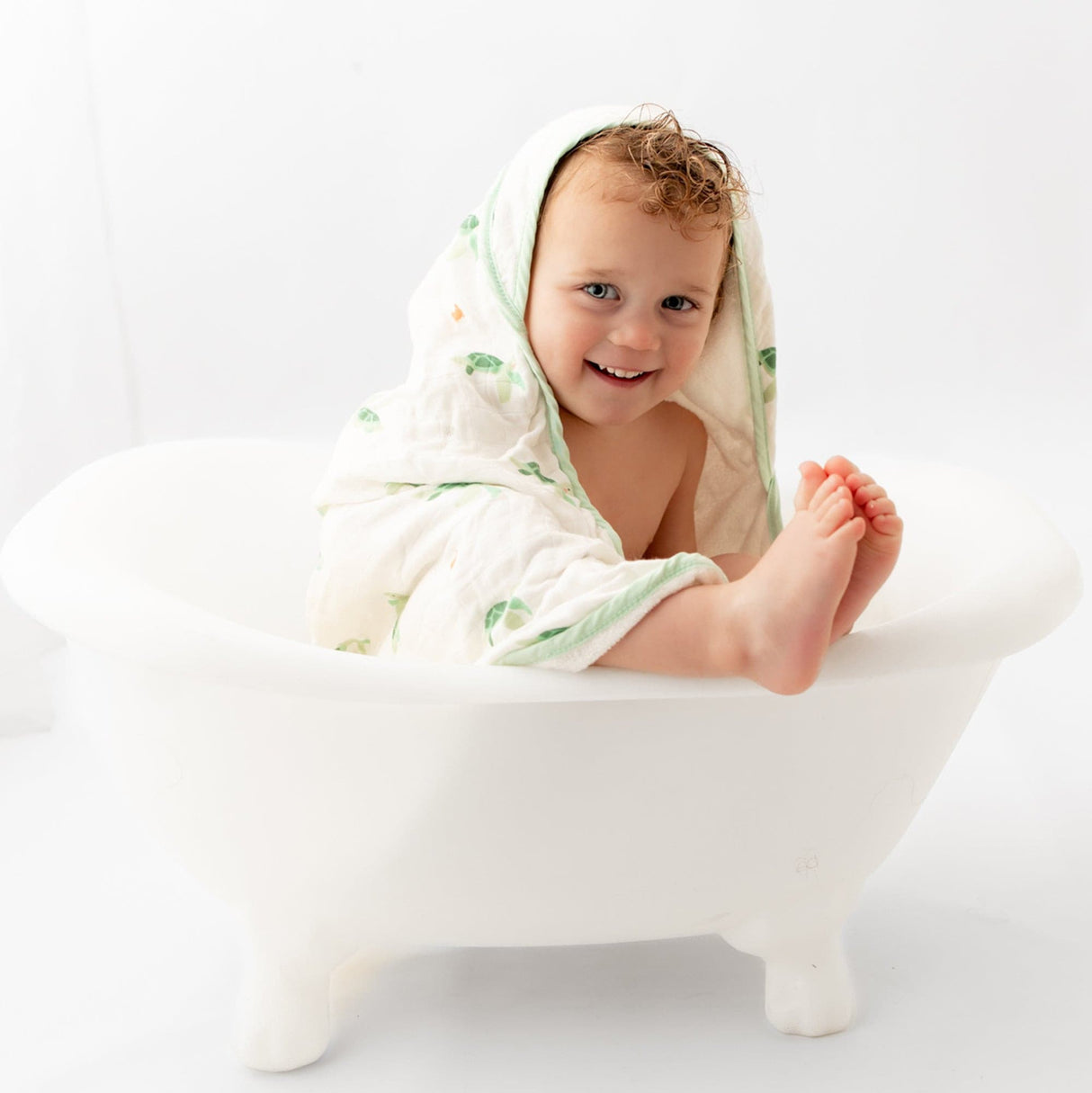 Turtle Hooded Towel Set - HoneyBug
