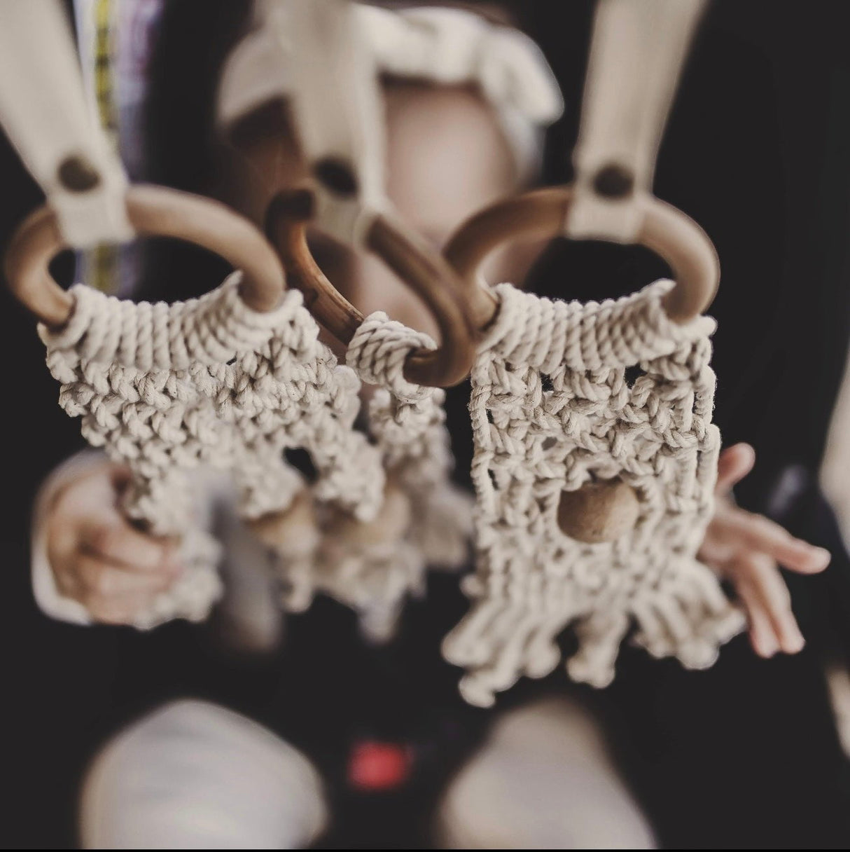 all-in-one toy | macrame 2 pc Set - HoneyBug