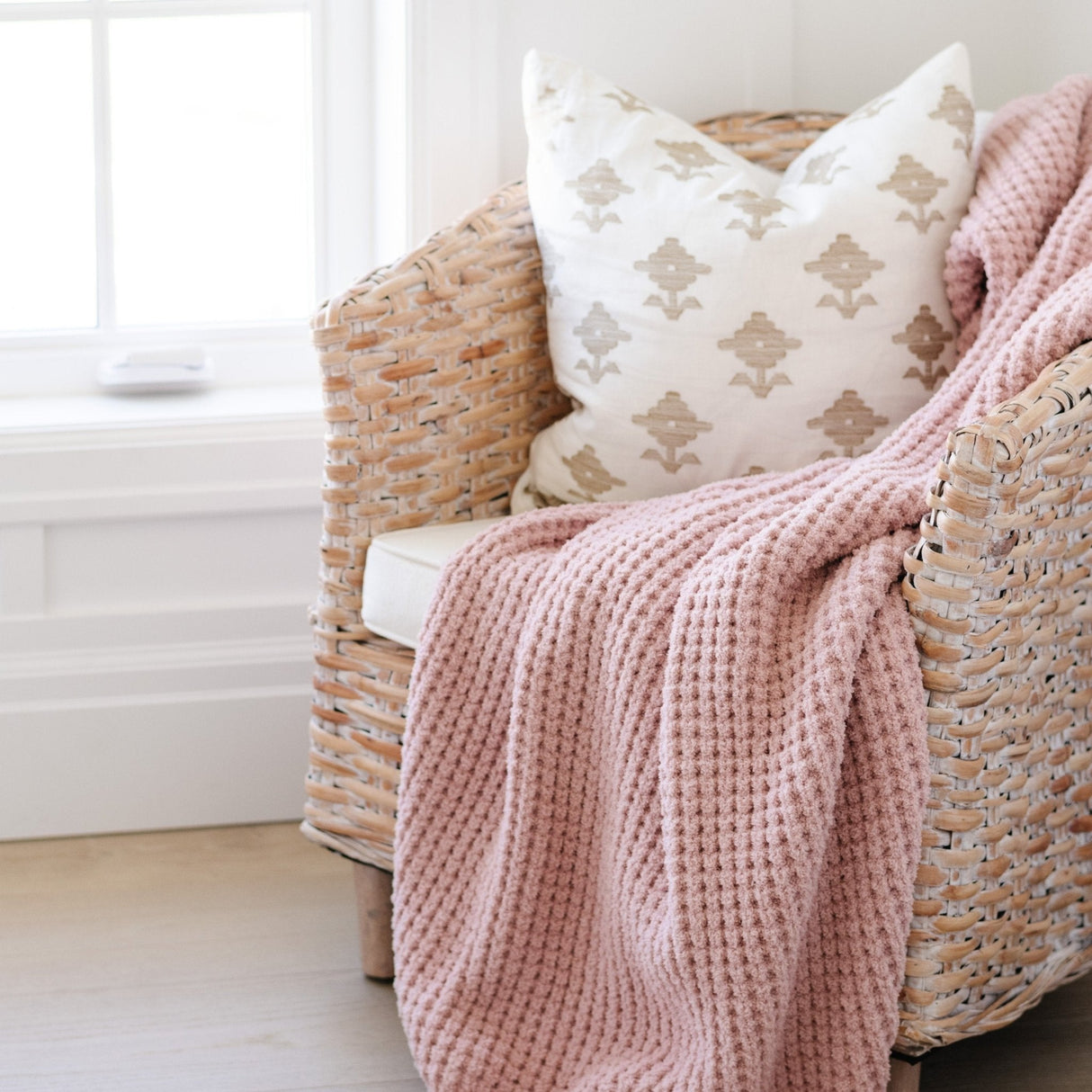 WAFFLE KNIT TODDLER BLANKETS