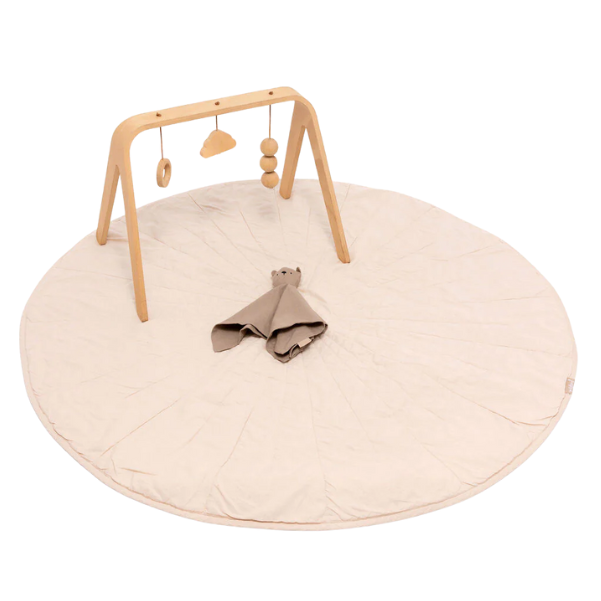 Sparrow/Desert Lark - Linen Quilted Playmat - HoneyBug