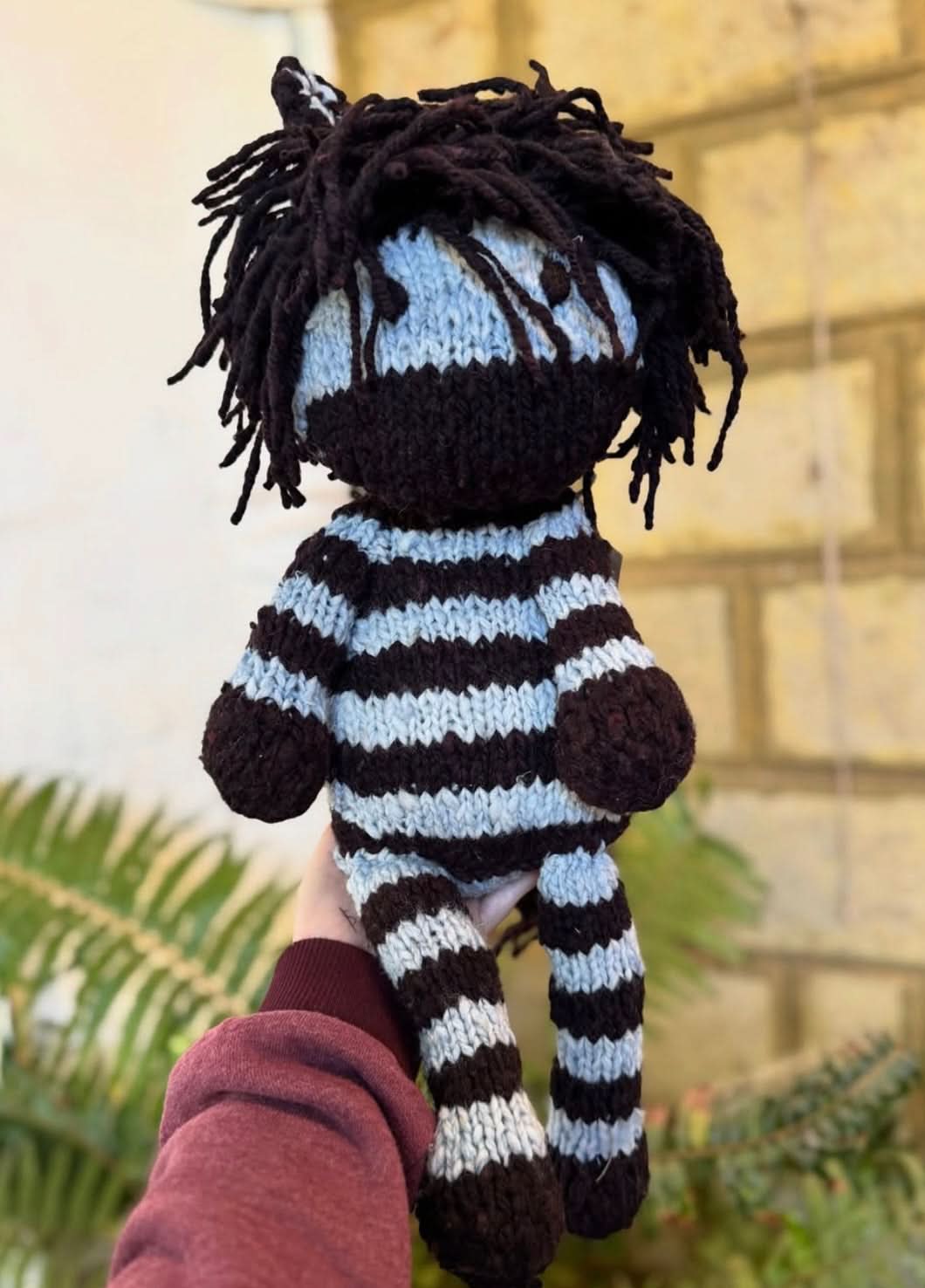 Wool Knit Buddy | Zachary the Zebra - HoneyBug
