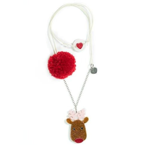 Santa's Reindeer Necklace - HoneyBug