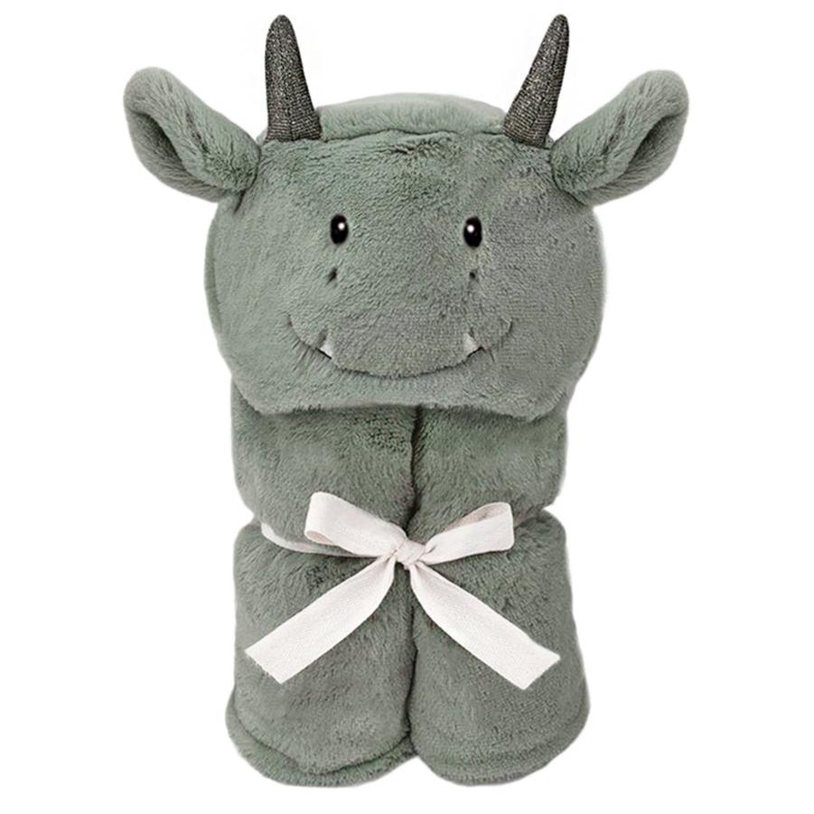 'Dax' Dragon Plush Hooded Blanket - HoneyBug