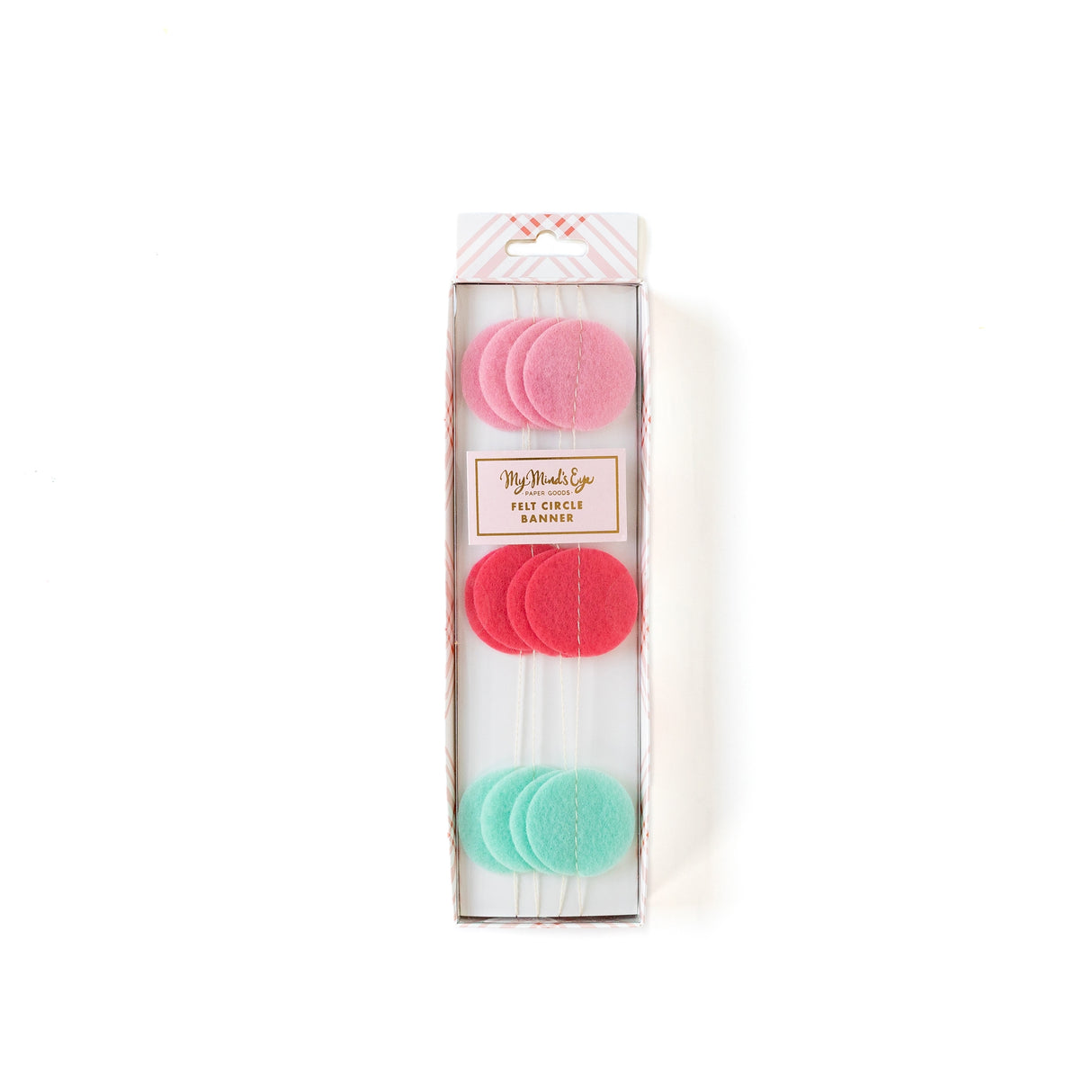 Spring Garden Party Felt Circle Banner - HoneyBug