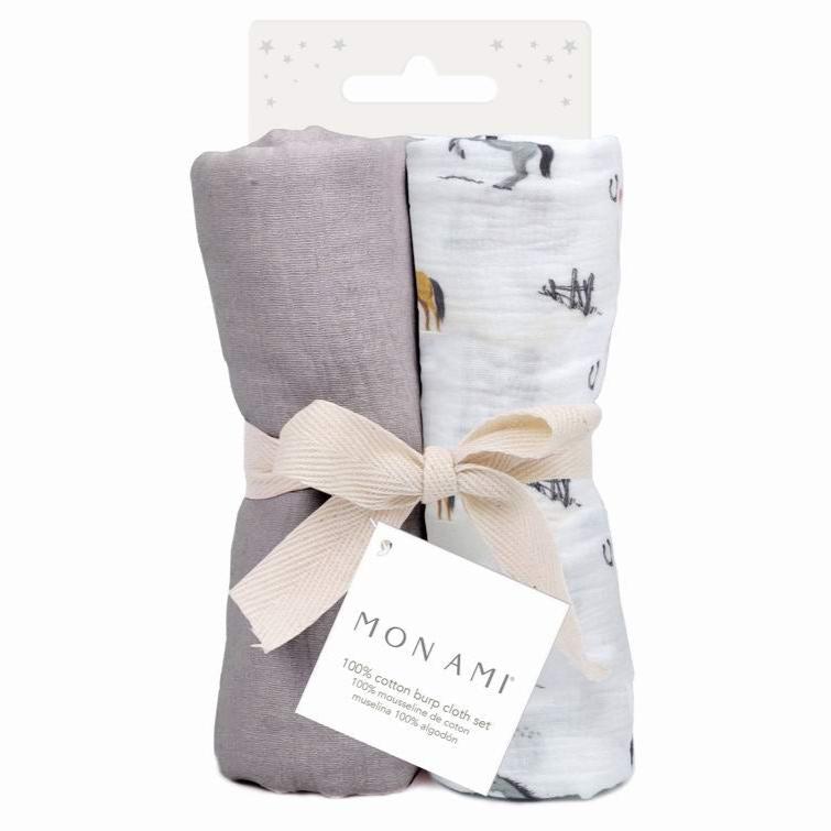 Chantilly 2 Pc Burp Cloth Set - HoneyBug