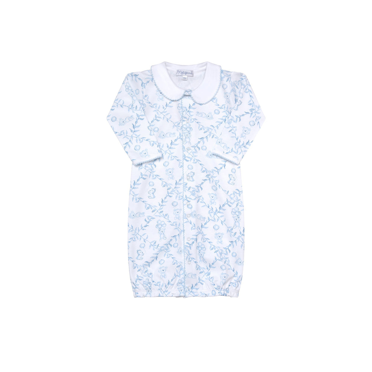 Blue Bears Trellace Baby Converter Gown - HoneyBug
