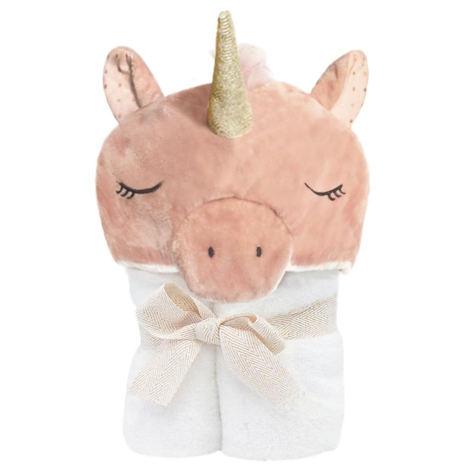 Terry Unicorn Baby Towel - HoneyBug