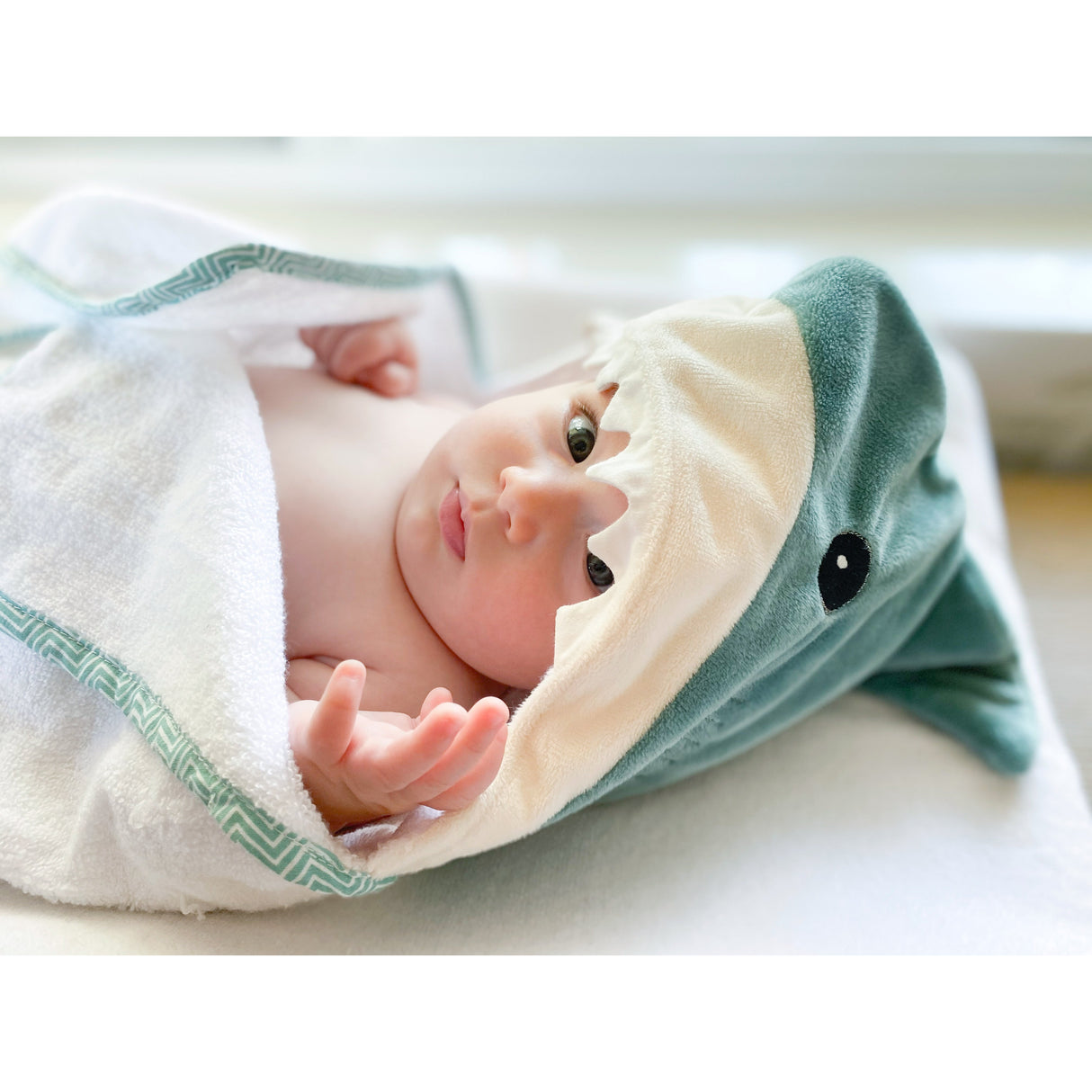 Terry Shark Baby Towel - HoneyBug