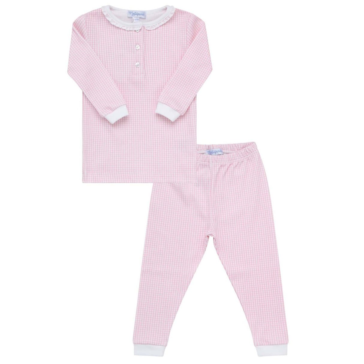 Pink Gingham Baby Pajamas - HoneyBug