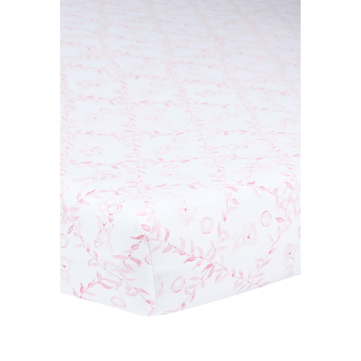 Pink Bears Trellace Crib Sheets - HoneyBug
