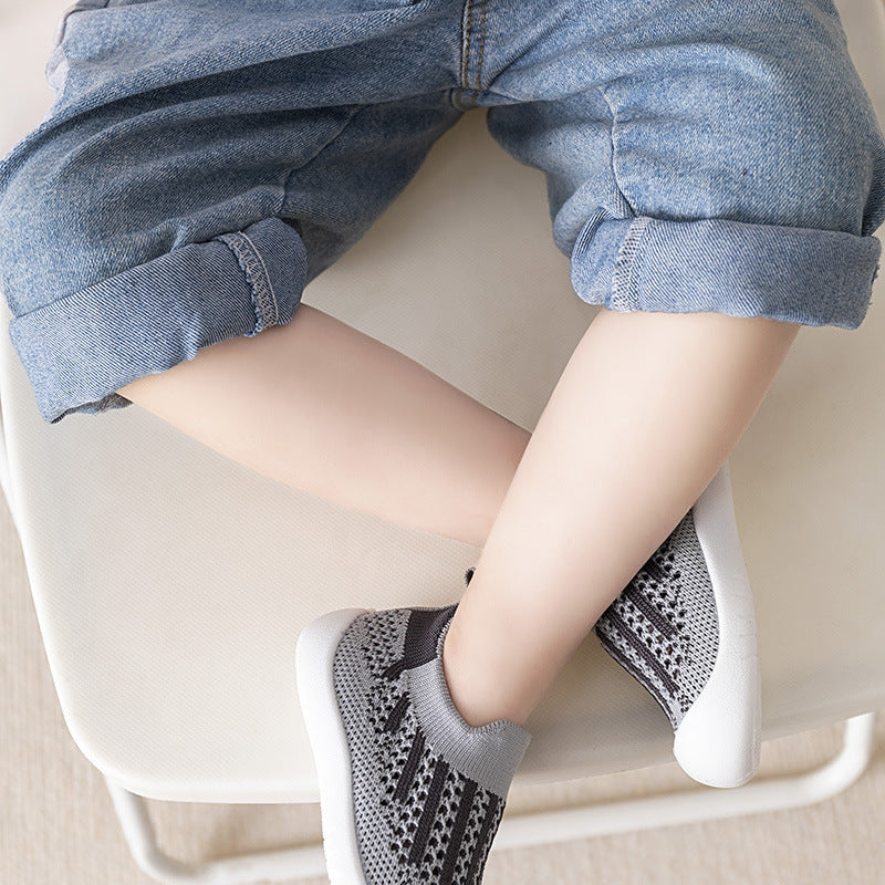 Baby First Walkers - Gray/Black - HoneyBug