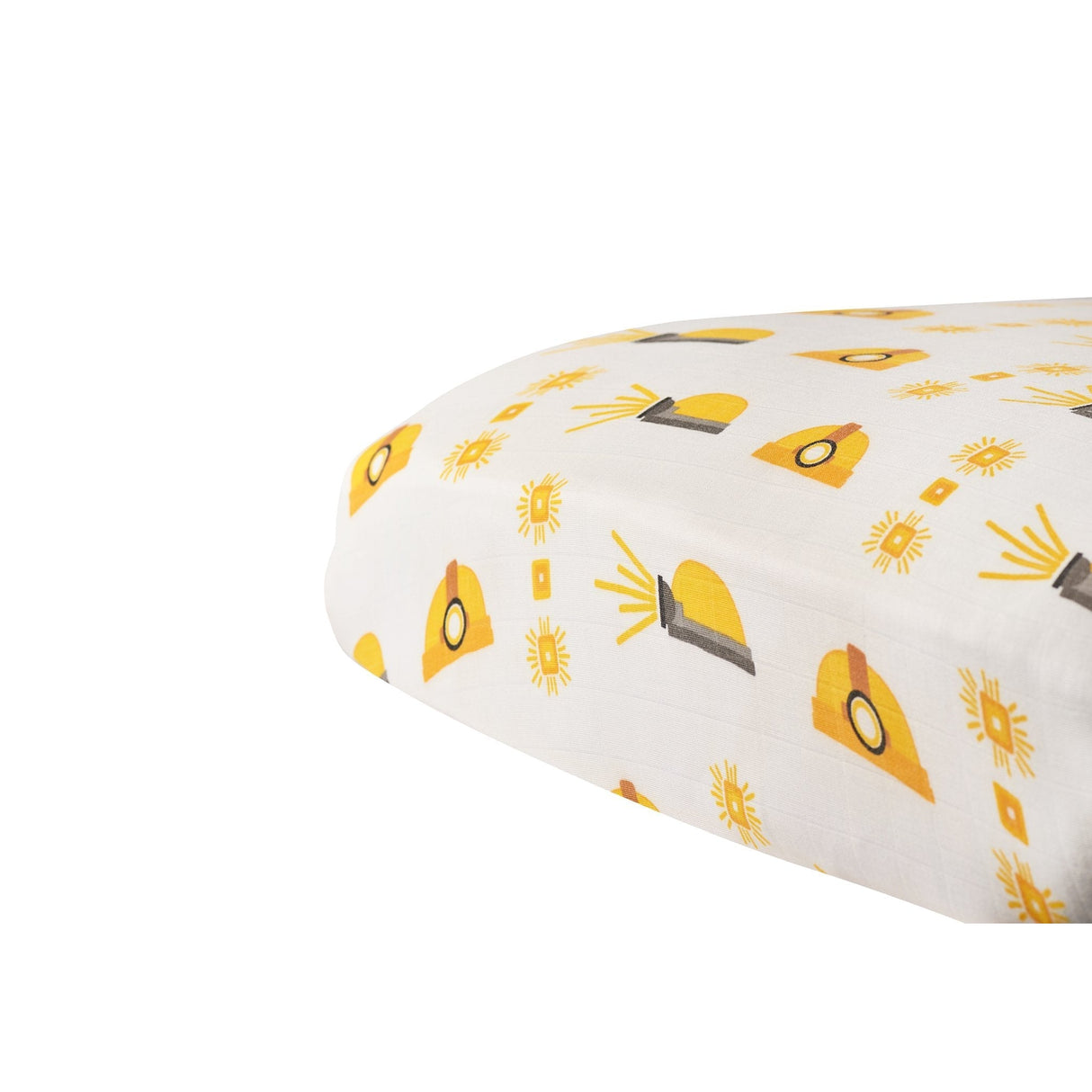 Hard Hat Bamboo Muslin Crib Sheet - HoneyBug