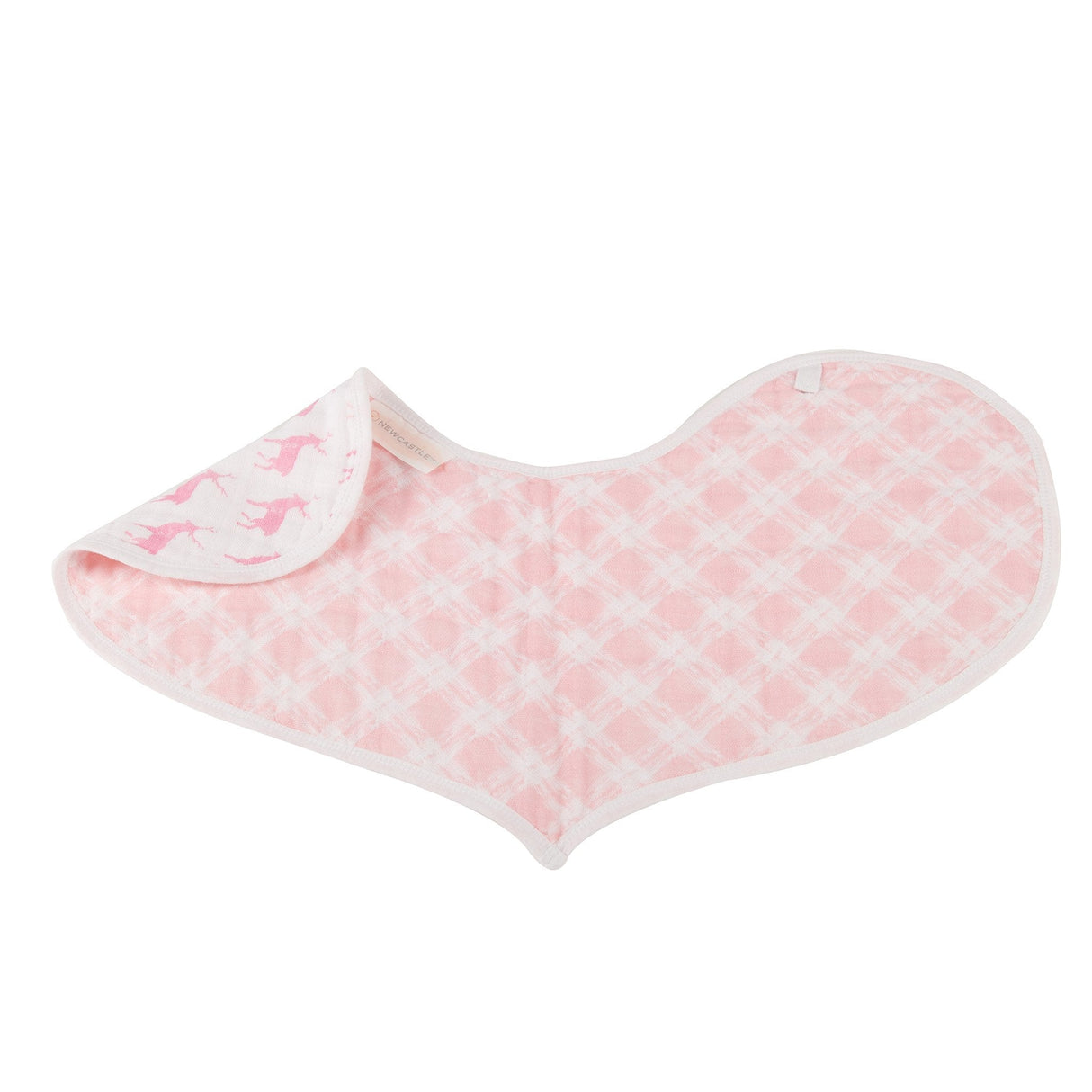 Pop of Pink Cotton Heart Bibs 2PK - HoneyBug