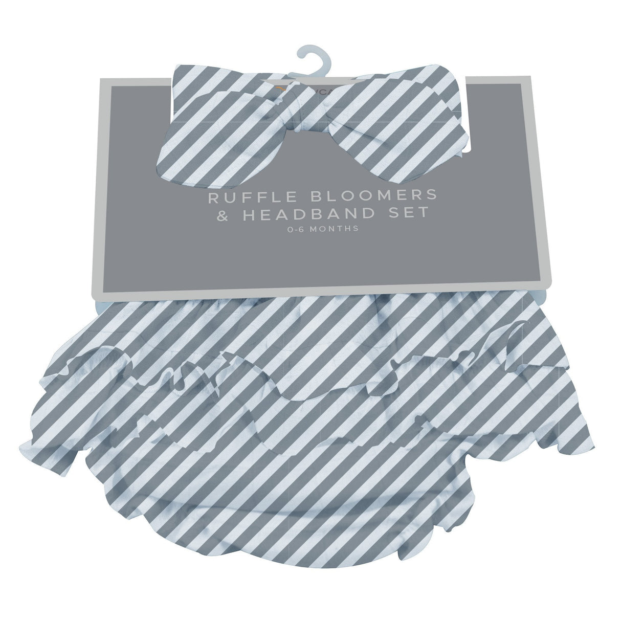 Finley Stripe Bamboo Bloomer Headband Set - HoneyBug