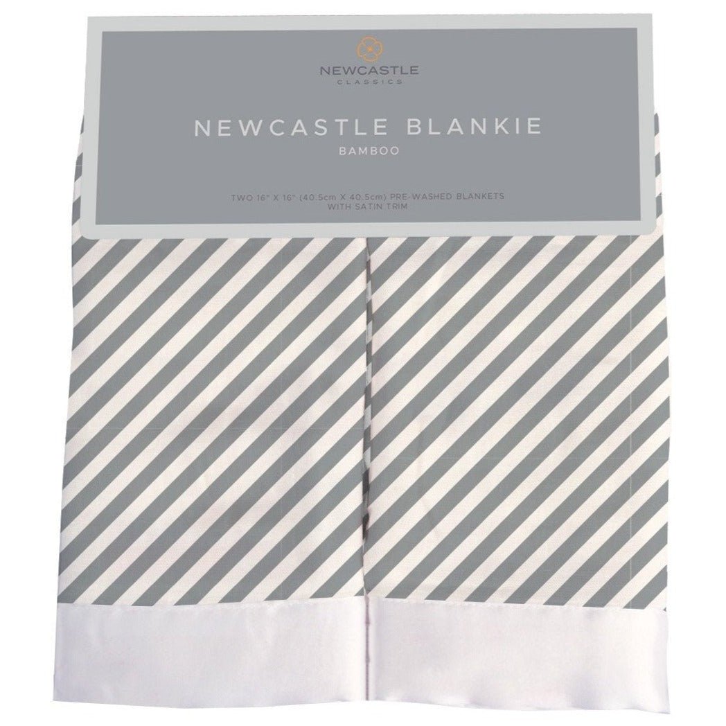 Finley Stripe Bamboo Muslin Security Baby Blankie - HoneyBug