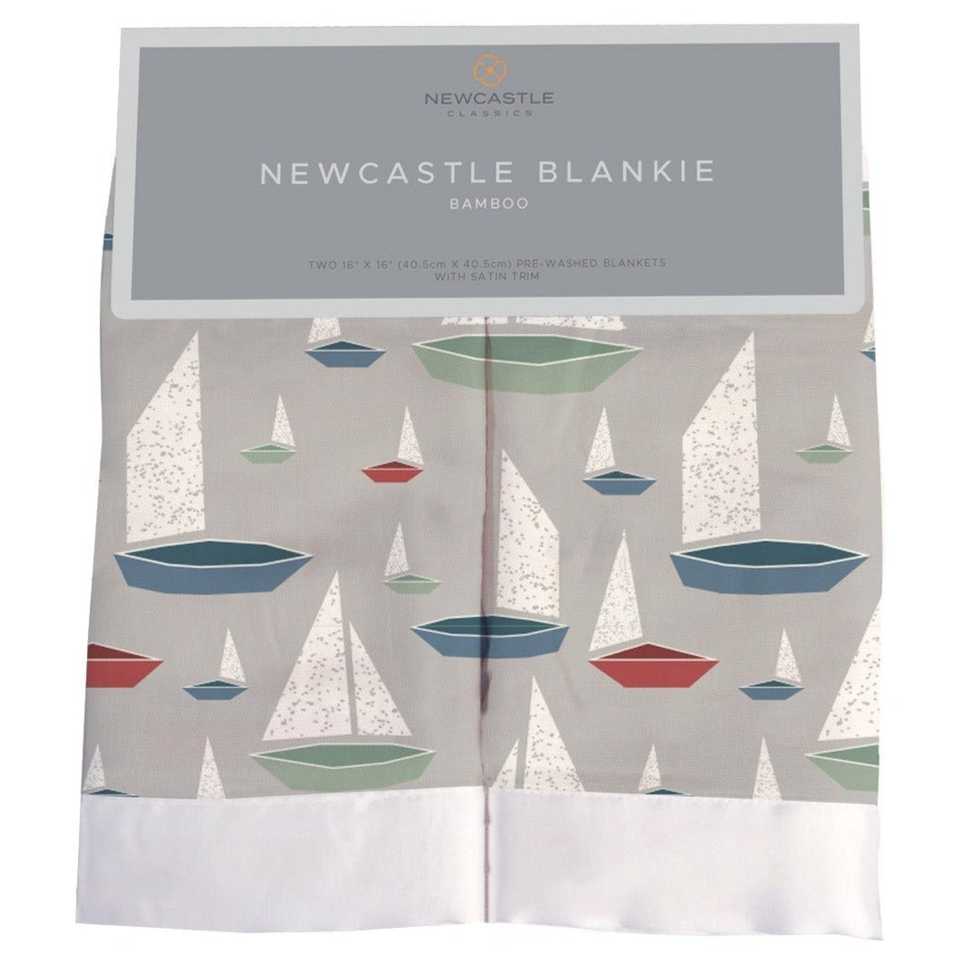 Marina Sailboats Bamboo Newcastle Blankie - HoneyBug