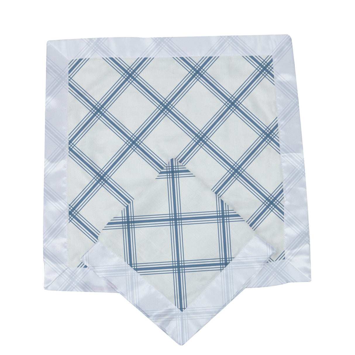 Blue Buffalo Check Plaid Newcastle Blankie - HoneyBug