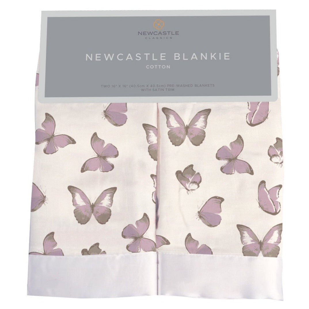Winsome Butterflies Cotton Muslin Security Baby Blankie - HoneyBug
