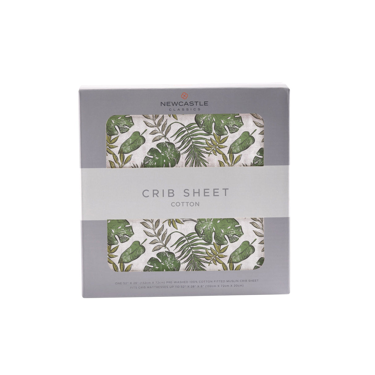 Tropical Forest Cotton Muslin Crib Sheet - HoneyBug